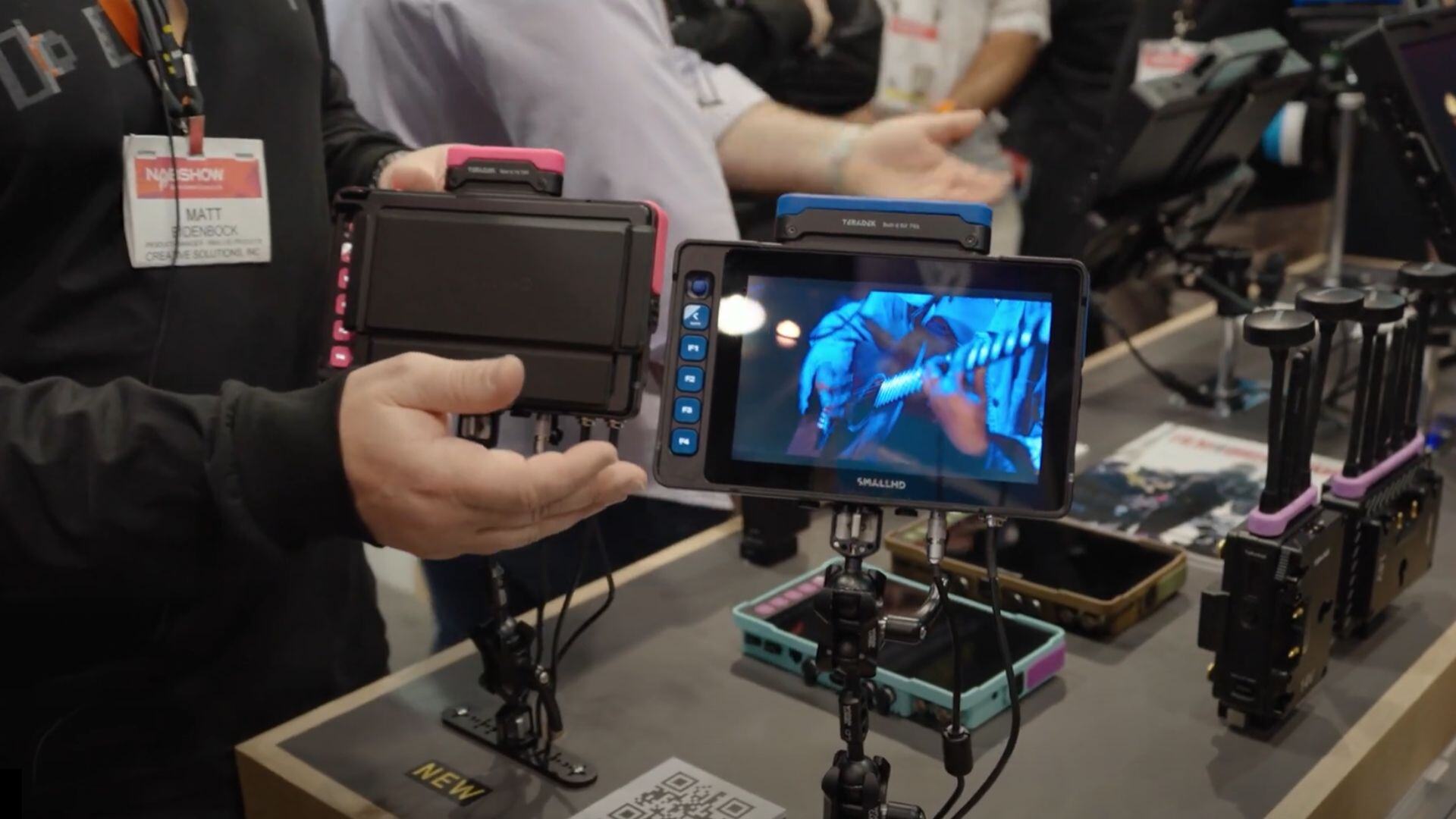 Set of SmallHD Ultra 7s on display